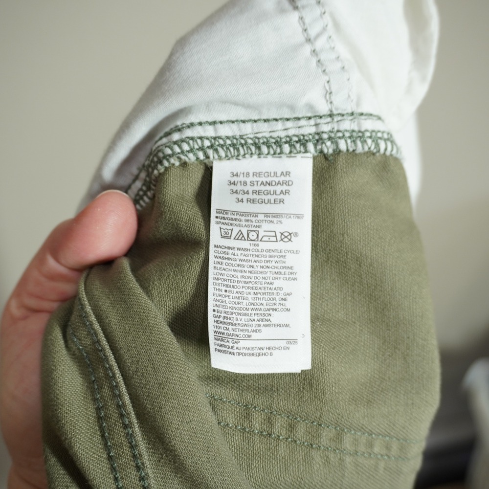 Gap Size 18 Denim Barrel Jeans Olive Green Floral Rose Print High Rise Fall - Picture 8 of 9